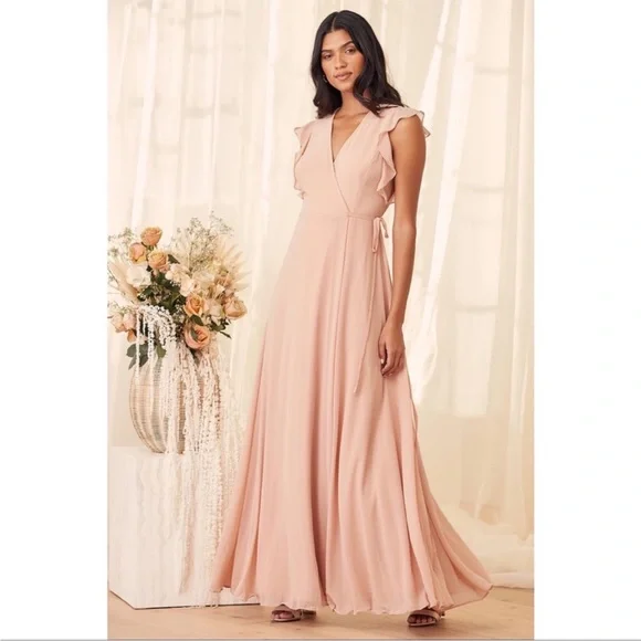 Lulus Blush Pink Crescendo Maxi Dress - Picture 2 of 10